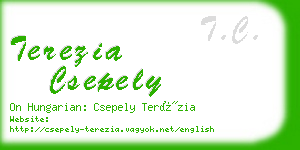 terezia csepely business card